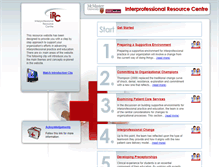 Tablet Screenshot of interprofessionalresourcecentre.ca